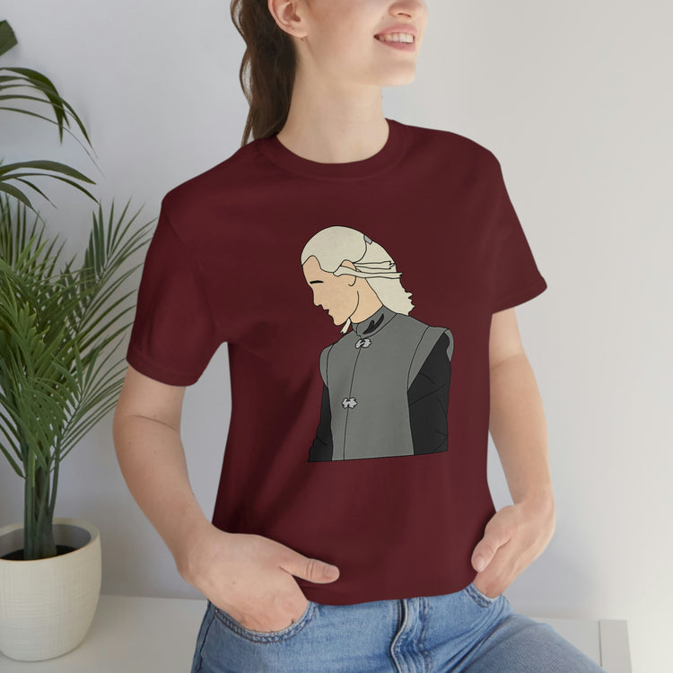 Prince Daemon Targaryen Short Sleeve Tee (minimal) - Fandom-Made