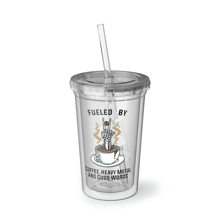 Fueled By Coffee Acrylic Cup - Fandom-Made