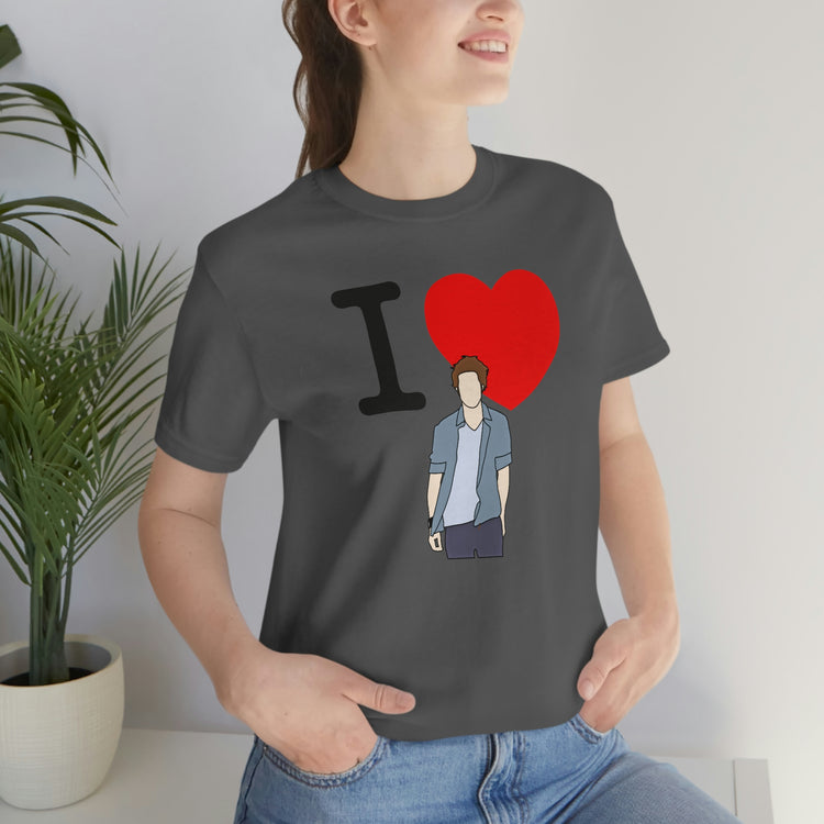 I Love Edward Cullen Short Sleeve Tee (minimal) - Fandom-Made