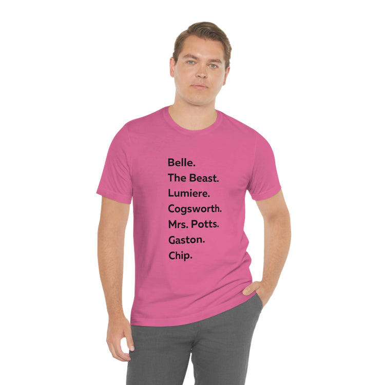 Beauty and the Beast Short Sleeve Tee - Fandom-Made