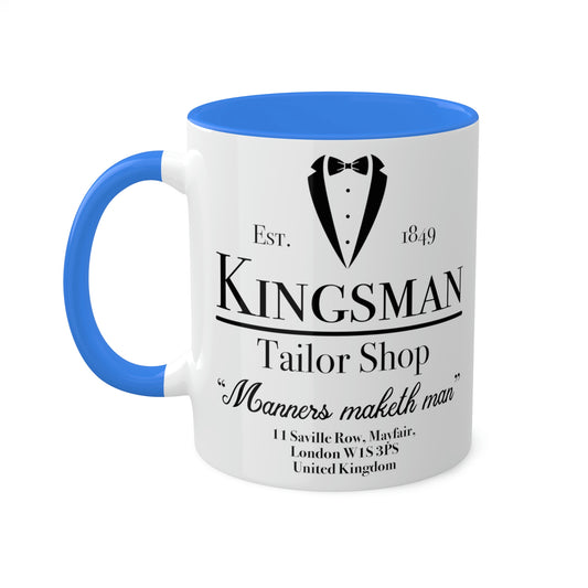 Kingsman Tailor Shop Colorful Mug, 11oz - Fandom-Made