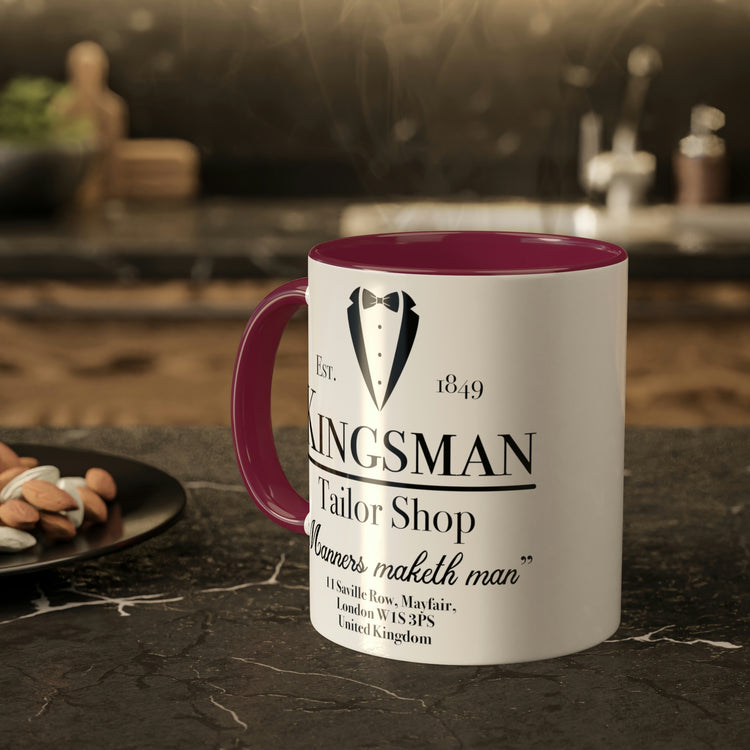 Kingsman Tailor Shop Colorful Mug, 11oz - Fandom-Made