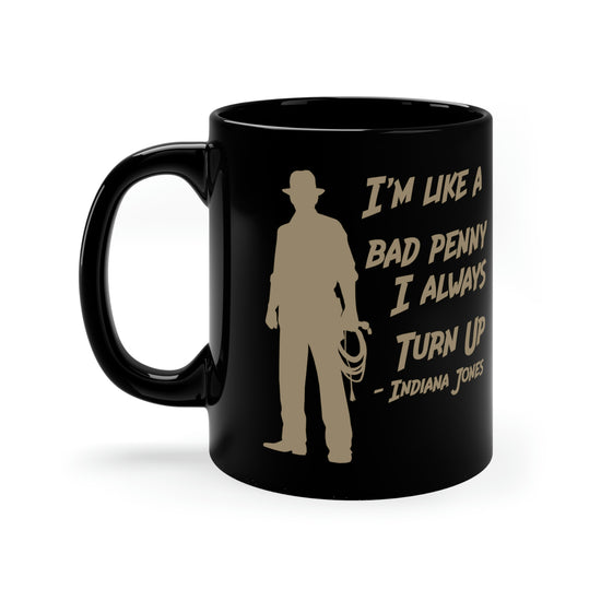 Indiana Jones 11oz Black Mug - Fandom-Made