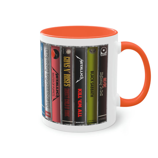 Rock Icon Cassettes Coffee Mug, 11oz - Fandom-Made