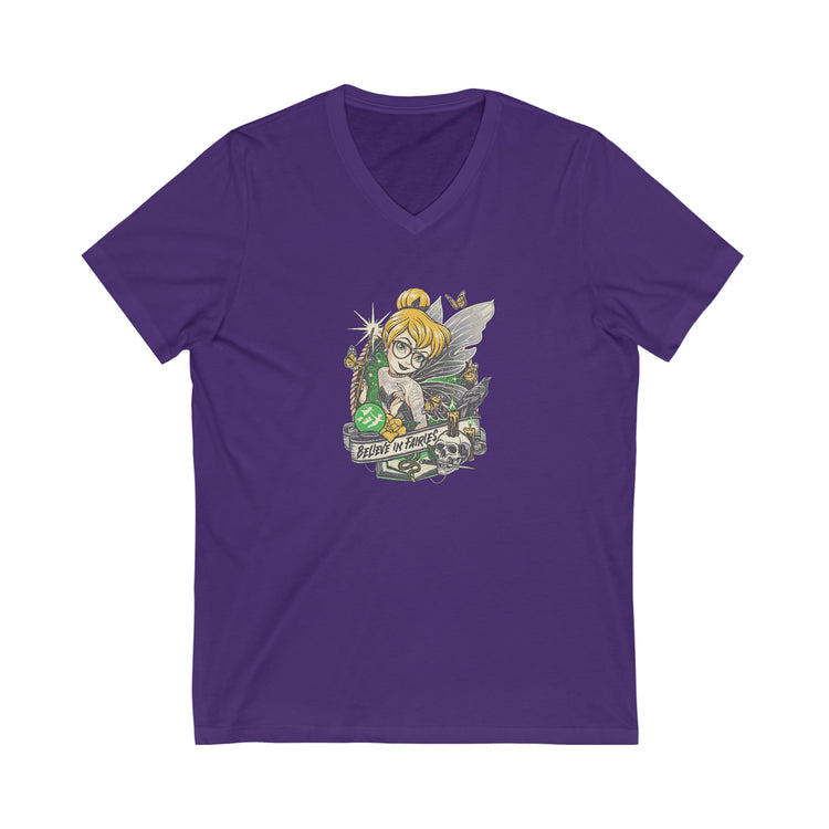 Alternative Tinkerbell Unisex V-Neck Tee - Fandom-Made