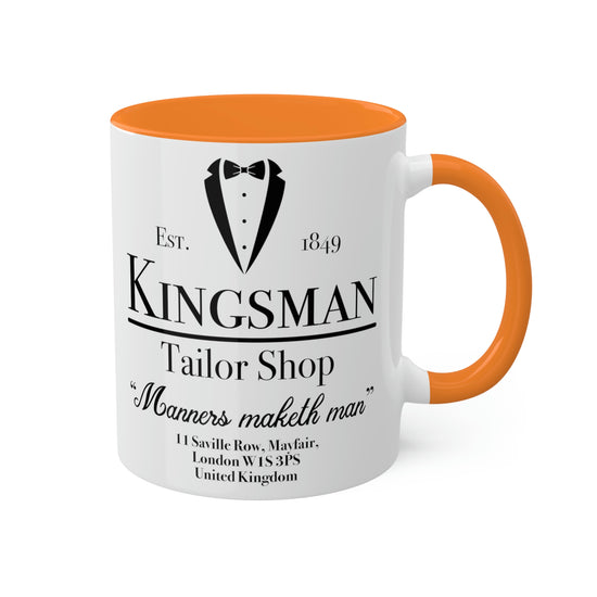 Kingsman Tailor Shop Colorful Mug, 11oz - Fandom-Made