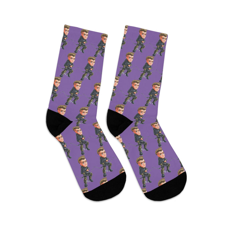 Hawkeye Socks - Fandom-Made