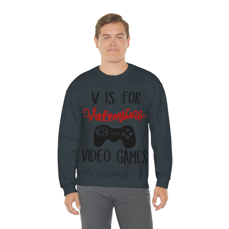 V Is For Video Games Sweatshirt - Fandom-Made