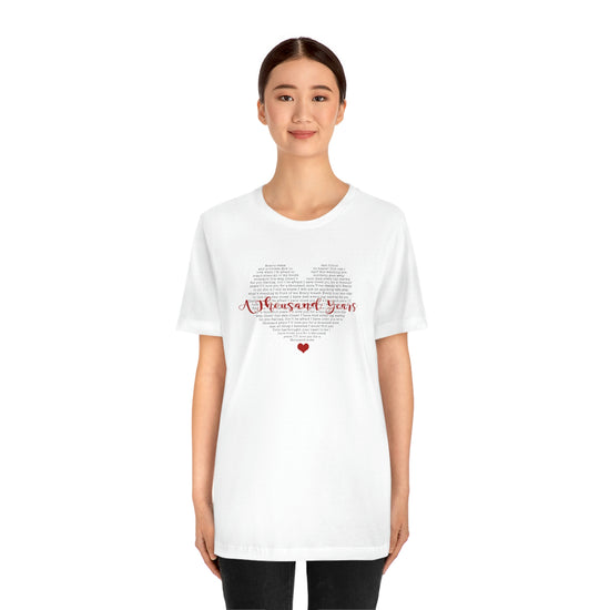 A Thousand Years Lyrics Short Sleeve Tee - Fandom-Made