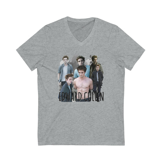 Edward Cullen Short Sleeve V-Neck Tee - Fandom-Made