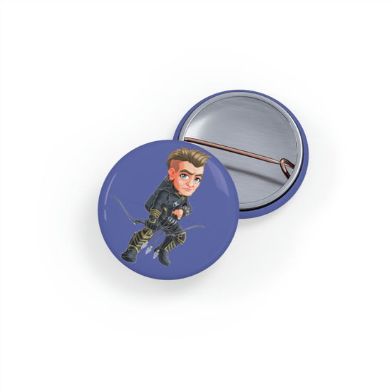 Hawkeye Round Pin - Fandom-Made
