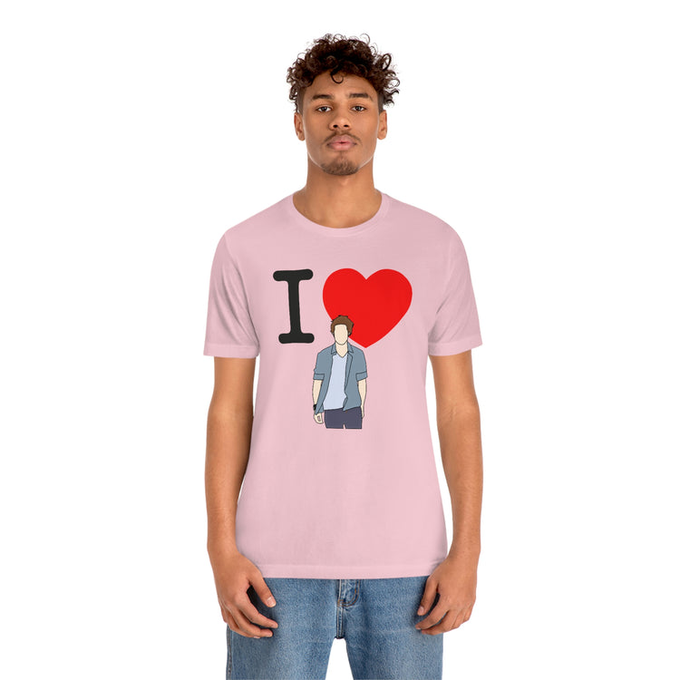 I Love Edward Cullen Short Sleeve Tee (minimal) - Fandom-Made