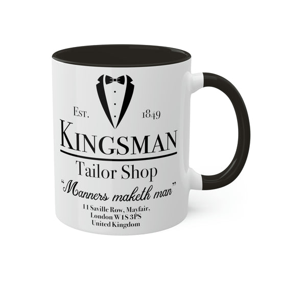 Kingsman Tailor Shop Colorful Mug, 11oz - Fandom-Made