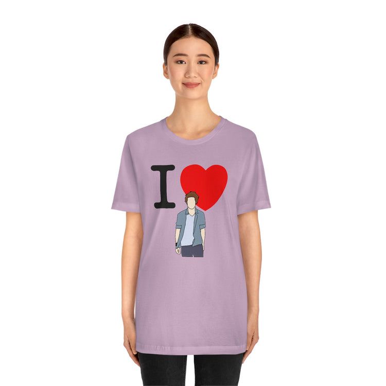 I Love Edward Cullen Short Sleeve Tee (minimal) - Fandom-Made