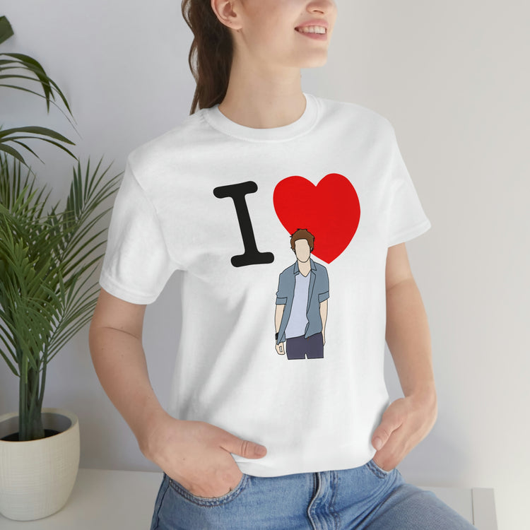 I Love Edward Cullen Short Sleeve Tee (minimal) - Fandom-Made