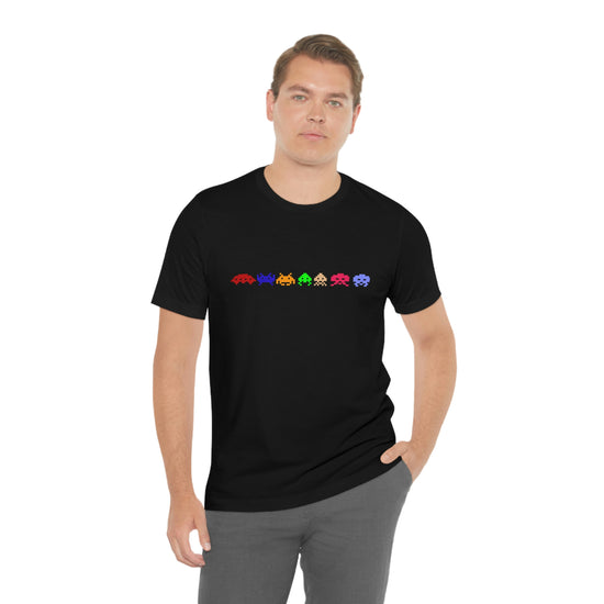 Space Invaders Short Sleeve Tee - Fandom-Made