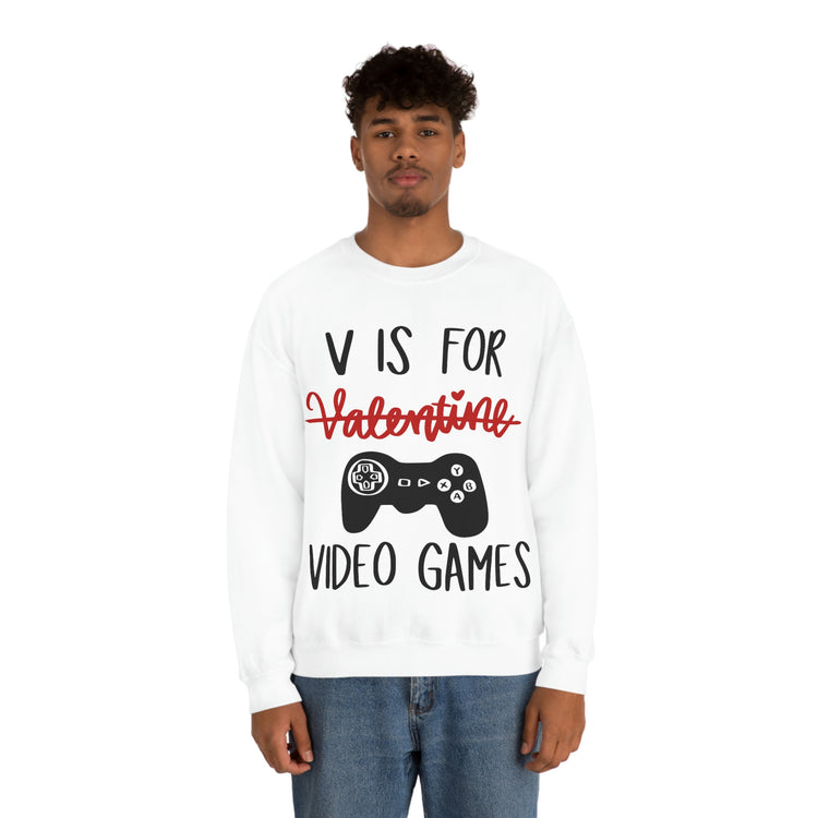 V Is For Video Games Sweatshirt - Fandom-Made