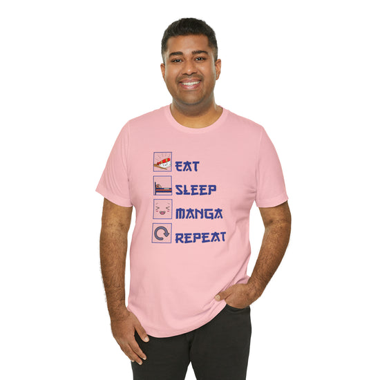 Eat, Sleep, Manga Tee - Fandom-Made