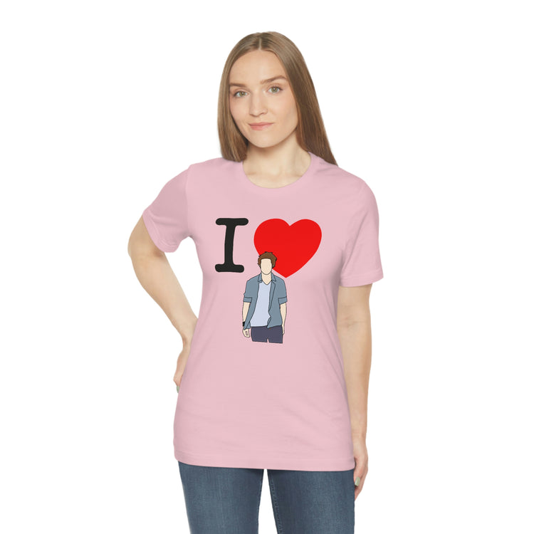 I Love Edward Cullen Short Sleeve Tee (minimal) - Fandom-Made