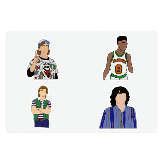 Stranger Things Sticker Sheets (guys) - Fandom-Made