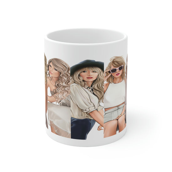 Taylor Swift Faces Mug – Fandom-Made