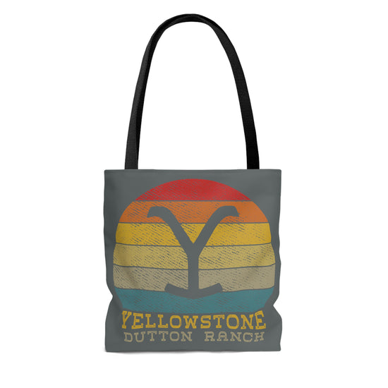 Yellowstone Retro Sunset Tote Bag - Fandom-Made