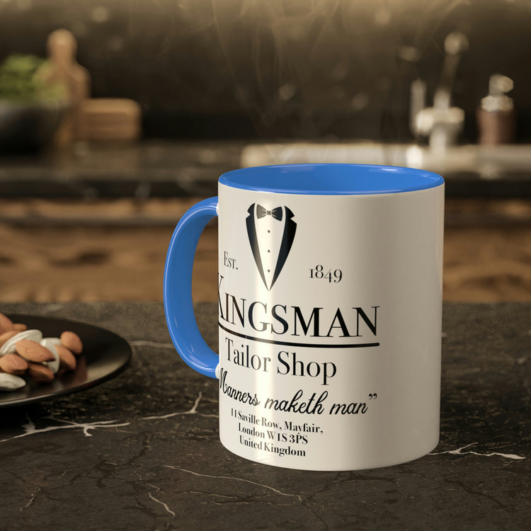 Kingsman Tailor Shop Colorful Mug, 11oz - Fandom-Made