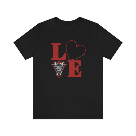 Volturi, Love Short Sleeve Tee (black heart) - Fandom-Made