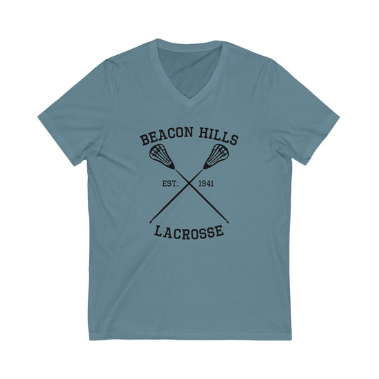 Beacon Hills Lacrosse Short Sleeve V-Neck Tee - Fandom-Made