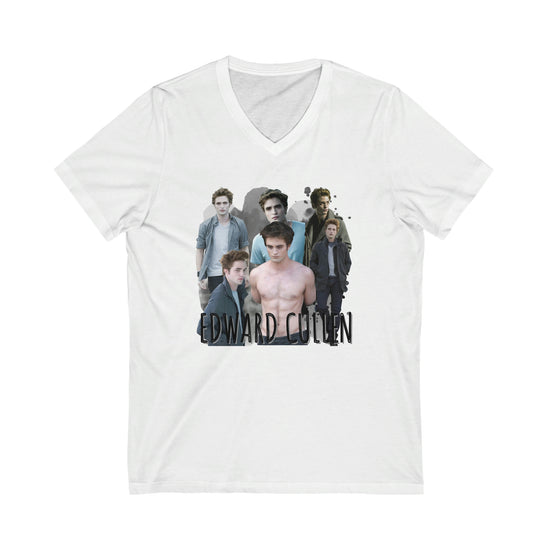 Edward Cullen Short Sleeve V-Neck Tee - Fandom-Made