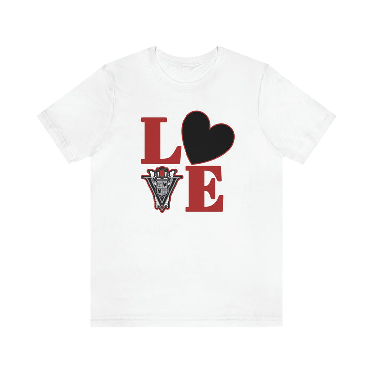 Volturi, Love Short Sleeve Tee (black heart) - Fandom-Made