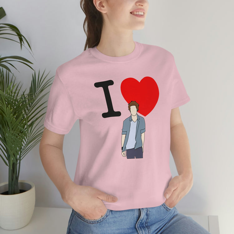 I Love Edward Cullen Short Sleeve Tee (minimal) - Fandom-Made