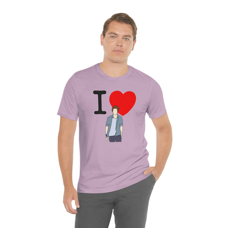 I Love Edward Cullen Short Sleeve Tee (minimal) - Fandom-Made