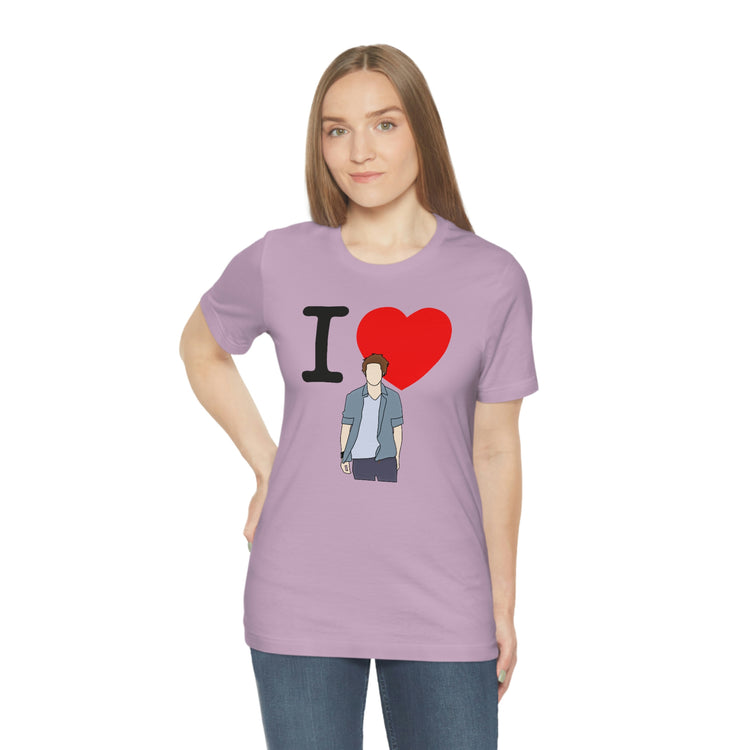 I Love Edward Cullen Short Sleeve Tee (minimal) - Fandom-Made