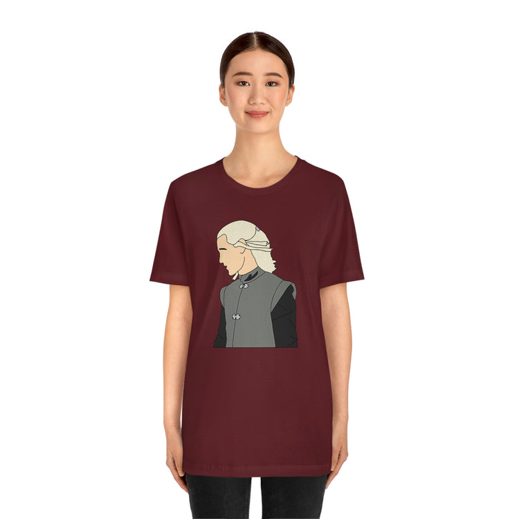 Prince Daemon Targaryen Short Sleeve Tee (minimal) - Fandom-Made