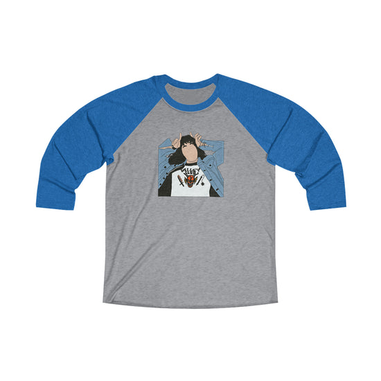 Eddie Munson Hellfire 3 Raglan Tee - Fandom-Made