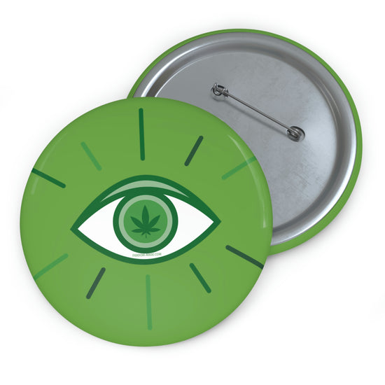 Pot Leaf Third Eye Pins - Fandom-Made