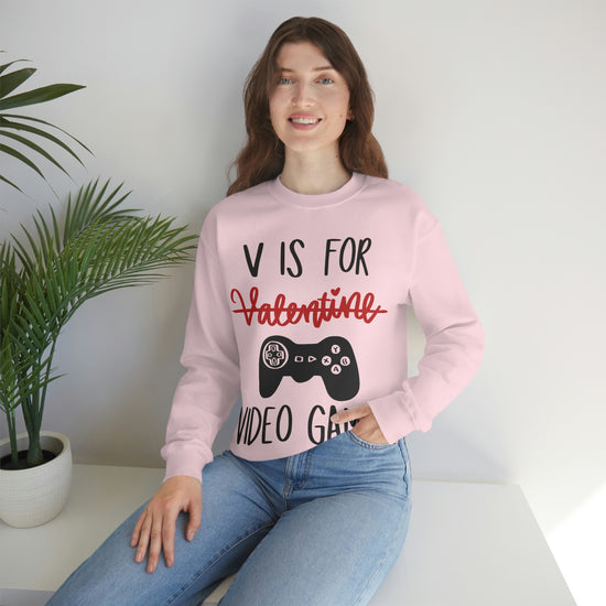 V Is For Video Games Sweatshirt - Fandom-Made