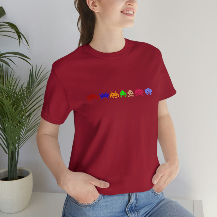 Space Invaders Short Sleeve Tee - Fandom-Made