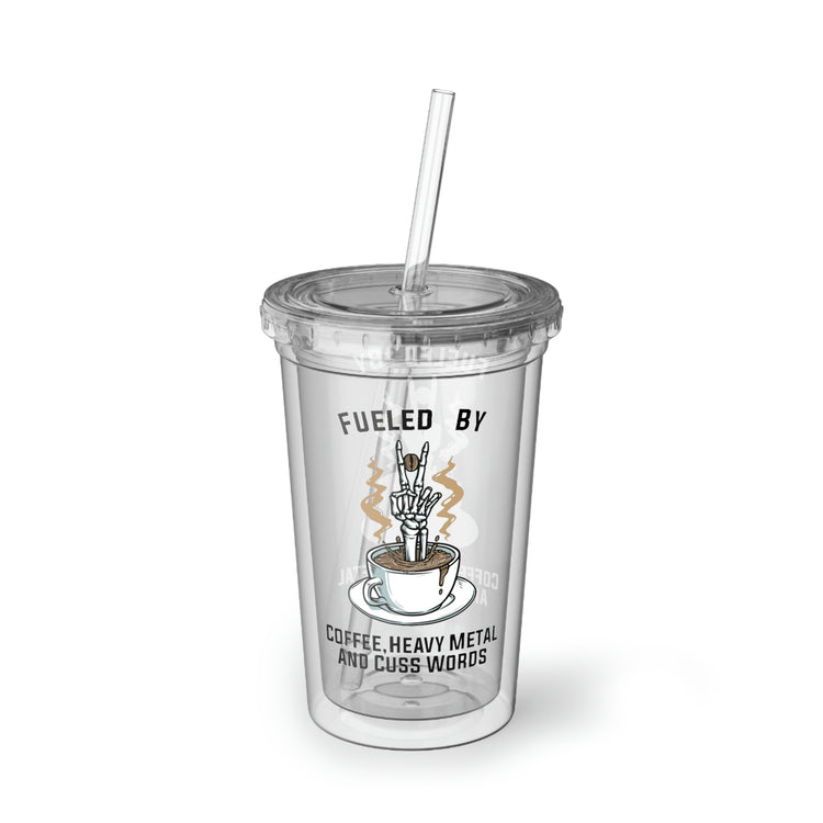 Fueled By Coffee Acrylic Cup - Fandom-Made