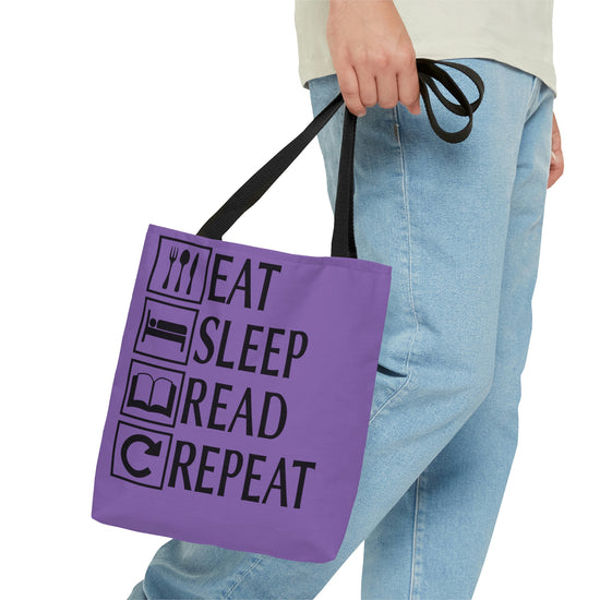 Eat, Sleep, Read, Repeat Tote Bag - Fandom-Made