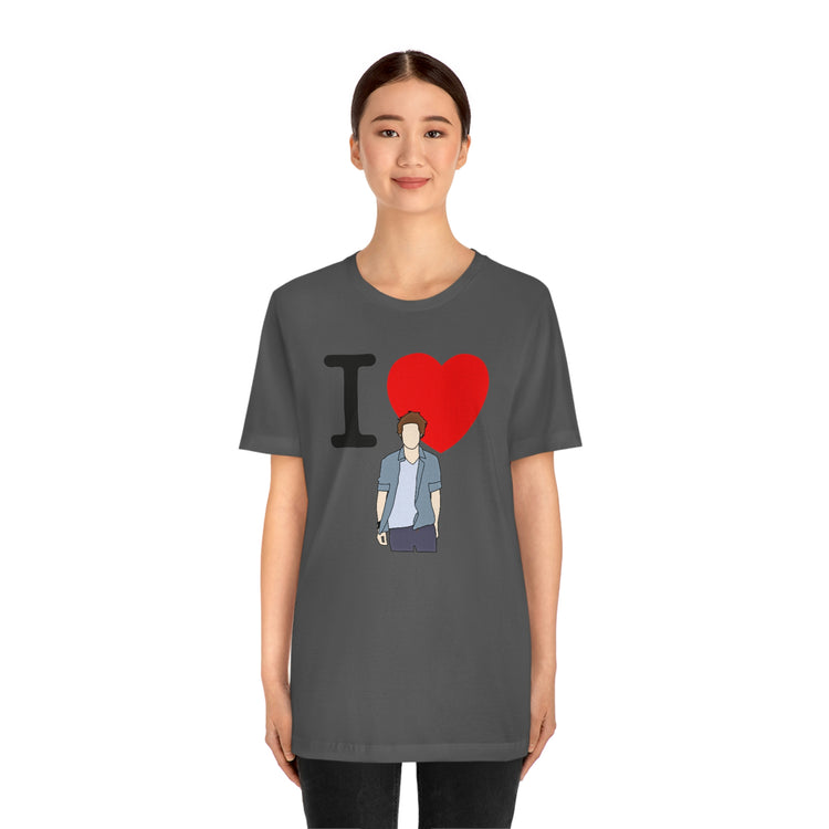 I Love Edward Cullen Short Sleeve Tee (minimal) - Fandom-Made