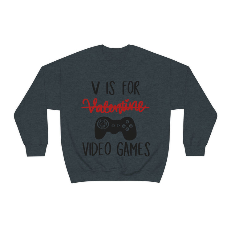 V Is For Video Games Sweatshirt - Fandom-Made