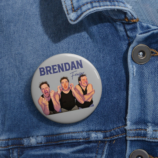 The Faces of Brendan Fraser Button - Fandom-Made