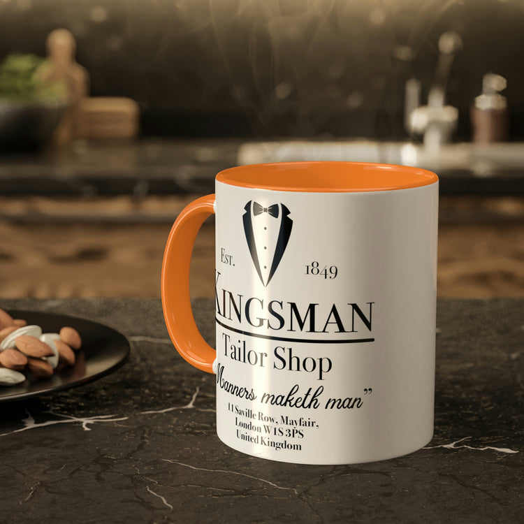 Kingsman Tailor Shop Colorful Mug, 11oz - Fandom-Made