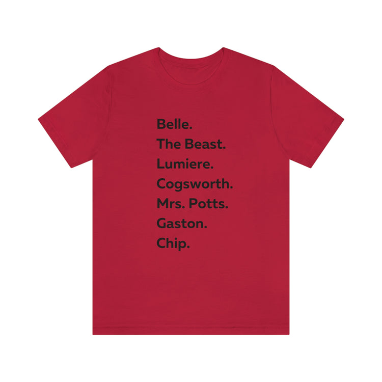 Beauty and the Beast Short Sleeve Tee - Fandom-Made