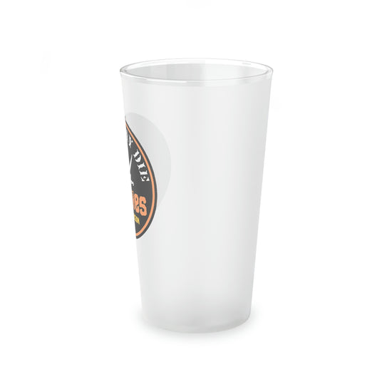 Never Say Die Frosted Pint Glass - Fandom-Made