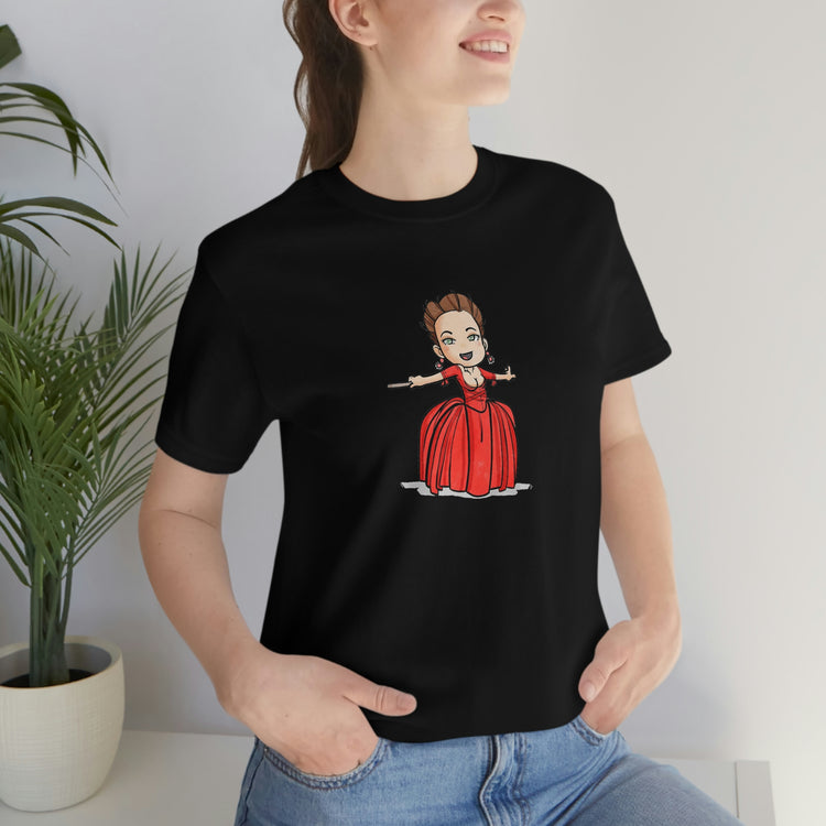 Claire Fraser T-Shirt (red dress) - Fandom-Made