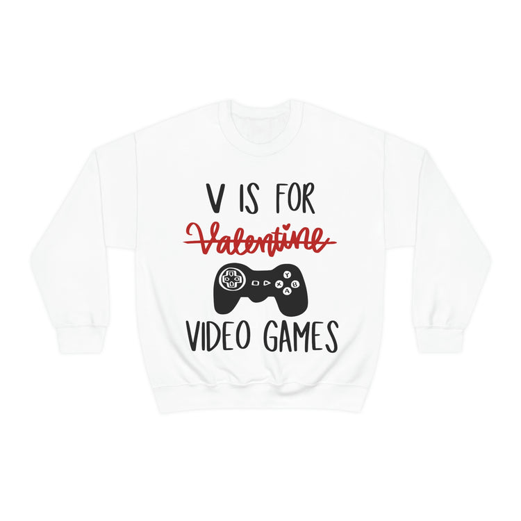 V Is For Video Games Sweatshirt - Fandom-Made