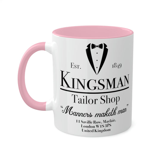 Kingsman Tailor Shop Colorful Mug, 11oz - Fandom-Made